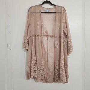 She + Sky Lace Kimono